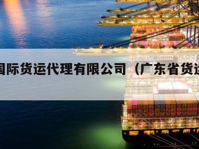 广东国际货运代理有限公司（广东省货运代理）