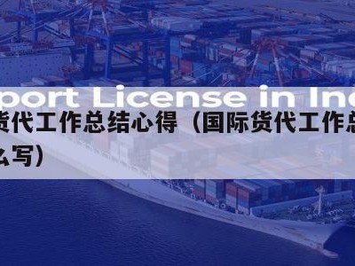 国际货代工作总结心得（国际货代工作总结心得怎么写）