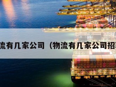 物流有几家公司（物流有几家公司招聘）