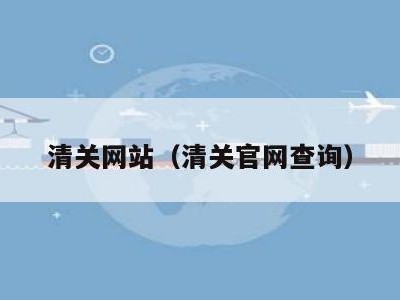 清关网站（清关官网查询）