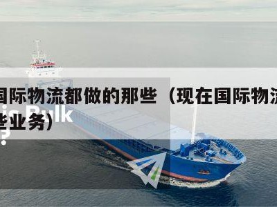 现在国际物流都做的那些（现在国际物流都做的那些业务）