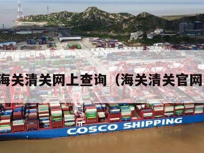 中国海关清关网上查询（海关清关官网查询）
